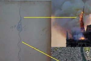 Bức tranh cổ tiên tri vụ cháy Nhà thờ Đức Bà Paris