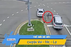 Bị cảnh sát rượt đuổi, nghi phạm nhảy ra khỏi xe thoát thân
