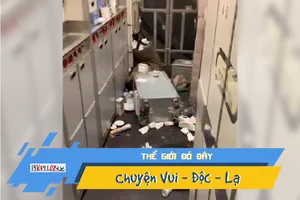 Máy bay thành bãi rác sau khi đi vào vùng nhiễu loạn không khí