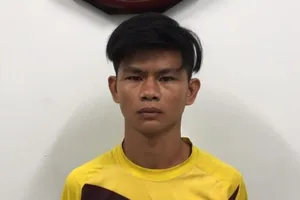 Tài bị công an bắt giữ. Ảnh: CA