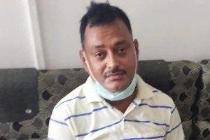 Tội phạm Vikas Dubey. Ảnh: MP POLICE/BBC