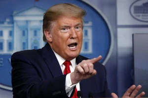 Ông Trump cho rằng Trung Quốc đã gây đại dịch toàn cầu. Ảnh: AFP