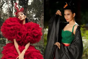 Hoàng Thùy, Trương Thị May đọ dáng giữa rừng thông