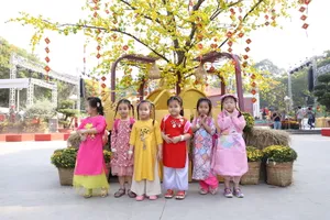 Rộn ràng sắc màu Tết ở công viên Lê Văn Tám