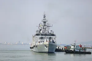Đà Nẵng đón tàu chiến tàng hình của hải quân Ấn Độ