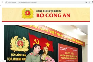 Giả mạo Cổng thông tin điện tử Bộ Công an phát tán mã độc