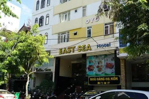 Khách sạn East Sea tại Đà Nẵng, nơi phát hiện 27 người TQ nhập cảnh trái phép. Ảnh: TẤN VIỆT 