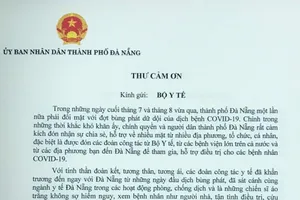 Chủ tịch Đà Nẵng gửi thư cảm ơn những 'chiến sĩ áo trắng'