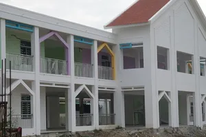 Trường mầm non 15 tỉ tại Đà Nẵng chưa bàn giao đã nứt tường