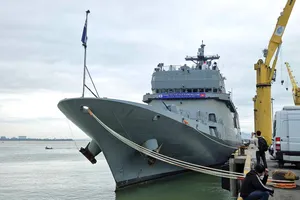 Tàu huấn luyện hải quân Hàn Quốc cập cảng Tiên Sa, thăm TP Đà Nẵng