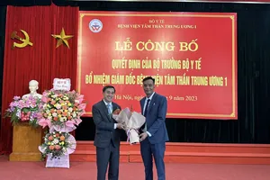 Bệnh viện Tâm thần Trung ương I có tân Giám đốc