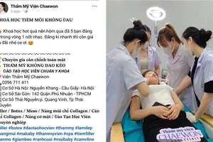 Thẩm mỹ viện chui mạo danh bệnh viện: Bộ Y tế chỉ đạo khẩn