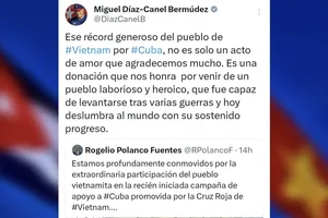 Chủ tịch nước Cuba chia sẻ về sự ủng hộ to lớn của nhân dân Việt Nam