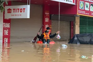 Những chuyến 'ship' cơm miễn phí giữa biển nước