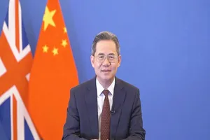 Đại sứ Trung Quốc tại Anh Trịnh Trạch Quang. Ảnh: ĐẠI SỨ QUÁN TRUNG QUỐC TẠI ANH