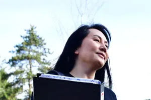 Giám đốc Tài chính Huawei Mạnh Vãn Châu. Ảnh: Don MacKinnon/AFP