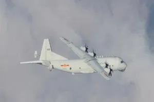 Máy bay săn ngầm Y-8. Ảnh: CƠ QUAN PHÒNG VỆ ĐÀI LOAN