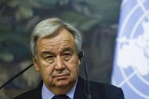 Tổng Thư ký Liên Hợp Quốc Antonio Guterres. Ảnh: Maxim Shemetov/POOL/AP