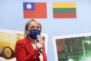 Thứ trưởng Bộ Kinh tế và Đổi mới Lithuania Jovita Neliupsiene. Ảnh: CNA 