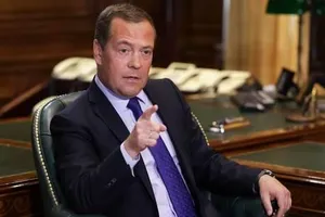 Cựu Tổng thống Nga Dmitry Medvedev. Ảnh: Ekaterina Shtukina/SPUTNIK
