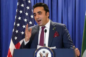 Ngoại trưởng Pakistan Bilawal Bhutto-Zardari. Ảnh: Kevin Lamarque/POOL/REUTERS