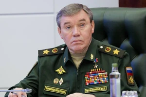 Tổng tham mưu trưởng Lực lượng vũ trang Nga Valery Gerasimov. Ảnh: Vadim Savitsky/VĂN PHÒNG BÁO CHÍ BỘ QUỐC PHÒNG NGA/TASS