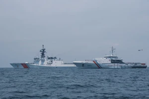 Mỹ, Philippines đồng ý nối lại hoạt động tuần tra hàng hải chung trên Biển Đông. Ảnh: U.S. 7th Fleet