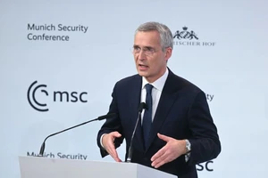 Tổng Thư ký Tổ NATO Jens Stoltenberg tại Hội nghị An ninh Munich (Đức) hôm 18-2. Ảnh: DPA