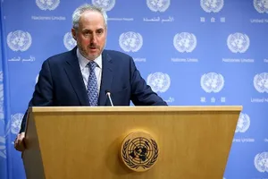 Người phát ngôn của LHQ Stephane Dujarric. Ảnh: Volkan Furuncu/ANADOLU AGENCY/GETTY IMAGES
