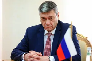 Thứ trưởng ngoại giao Nga Andrey Rudenko. Ảnh: VĂN PHÒNG BÁO CHÍ BỘ NGOẠI GIAO NGA/TASS