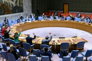 Một cuộc họp của Hội đồng Bảo an Liên Hợp Quốc tại New York vào năm 2021. Ảnh: Loey Felipe/GETTY IMAGES