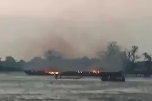 CHDC Congo: Tàu chở 500 người bốc cháy, ít nhất 148 người thiệt mạng