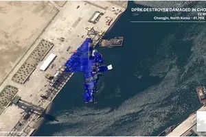 Triều Tiên cập nhật tình hình tàu chiến 5.000 tấn gặp sự cố hạ thuỷ