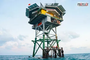 Cán bộ, chiến sĩ Nhà giàn DK1/10 'pháo đài thép' bảo vệ chủ quyền biển đảo Tây Nam