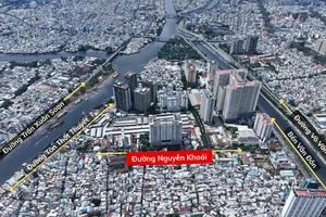 TP.HCM: Cận cảnh khu vực triển khai dự án cầu đường Nguyễn Khoái hơn 3.700 tỉ