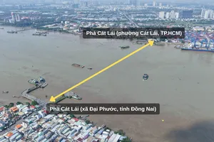 Hiện trạng khu vực sẽ xây dựng cầu Cát Lái kết nối TP.HCM và Đồng Nai