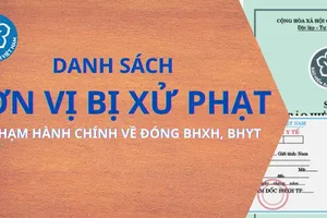 BHXH TP.HCM thông báo danh sách đơn vị bị xử phạt vì chậm đóng BHXH tính đến ngày 14-4
