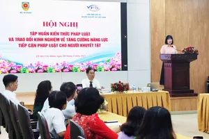 Tăng cường năng lực tiếp cận pháp luật cho người khuyết tật