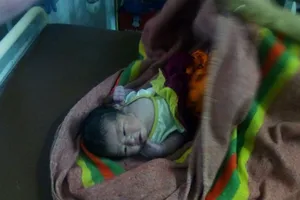 Bé sơ sinh bị bỏ rơi trong chòi mủ cao su