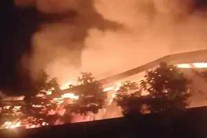 Nhà máy dệt may ở Đồng Nai cháy dữ dội 