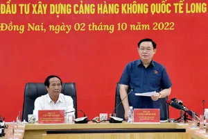 Chủ tịch Quốc hội kiểm tra dự án sân bay Long Thành, cao tốc Bến Lức - Long Thành 