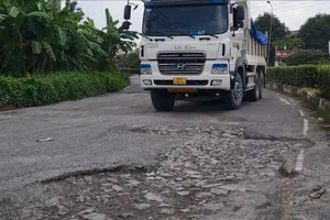 Đề nghị khắc phục 'ổ voi' trong dự án BOT đường 768 ở Đồng Nai