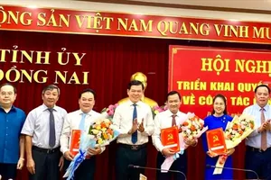 Đồng Nai trao quyết định điều động, bổ nhiệm nhiều cán bộ