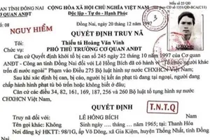 Bị can truy nã chuẩn bị lên máy bay sang Mỹ thì bị bắt