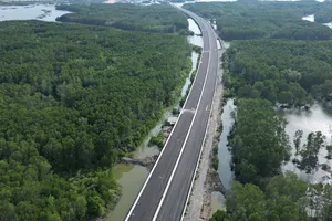 Ngắm đường cao tốc đẹp bậc nhất phía Nam đoạn băng qua rừng ngập mặn Đồng Nai