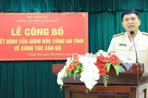 Công an tỉnh Đồng Nai có tân Trưởng Phòng Cảnh sát kinh tế