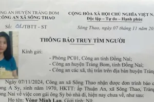 Tìm nữ sinh 15 tuổi ở Đồng Nai mất liên lạc nhiều ngày