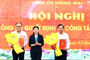 Tỉnh ủy Đồng Nai công bố quyết định cán bộ chủ chốt