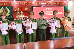 15 đơn vị thuộc Công an tỉnh Đắk Nông được khen thưởng về giữ vững an ninh