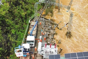 Mưa lớn gây xói lở mạnh tại 1 nhà máy thủy điện ở Đắk Nông